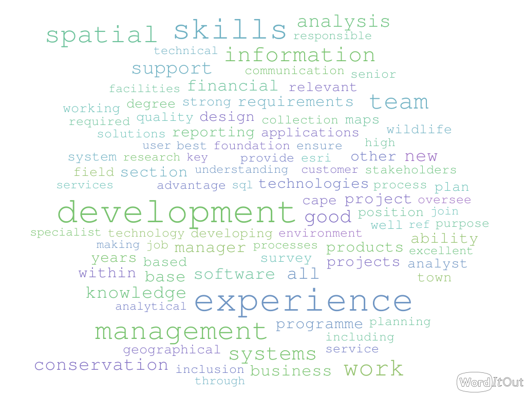 GIS Job Word Cloud