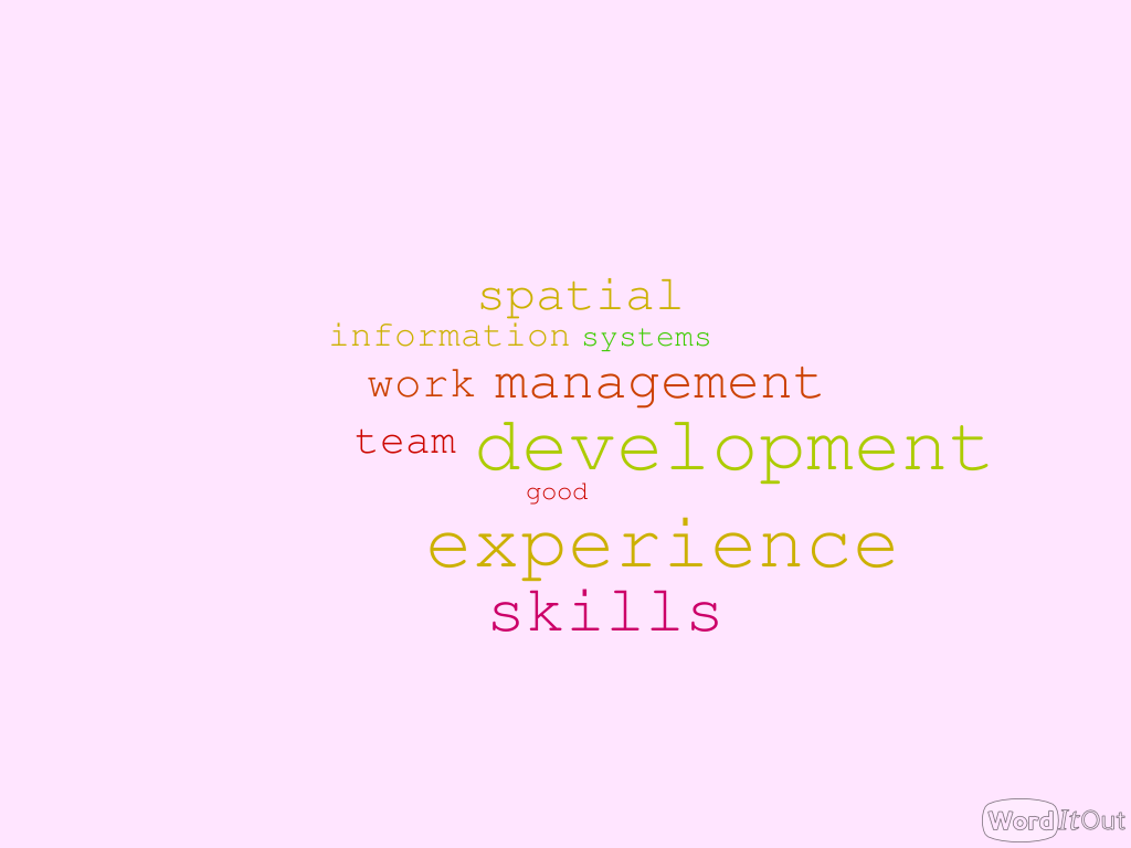 GIS Job Word Cloud 10