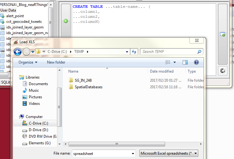 Import To Spatialite