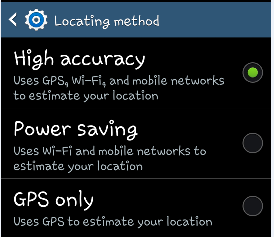 Location Settings
