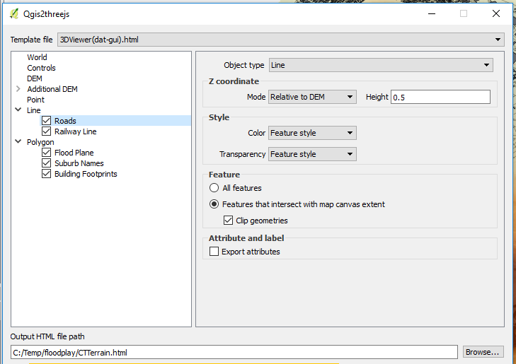 Export Settings