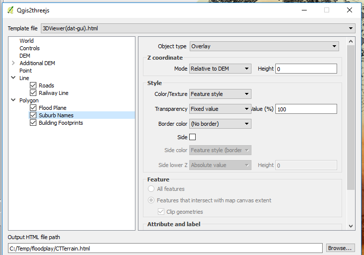 Export Settings
