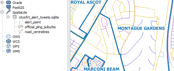 SqliteDB With Roads n Suburbs